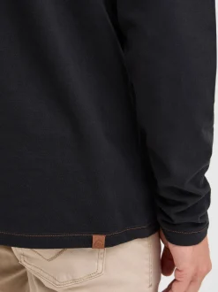 11 Project Herren Langarmshirt - PRBonso in schwarz