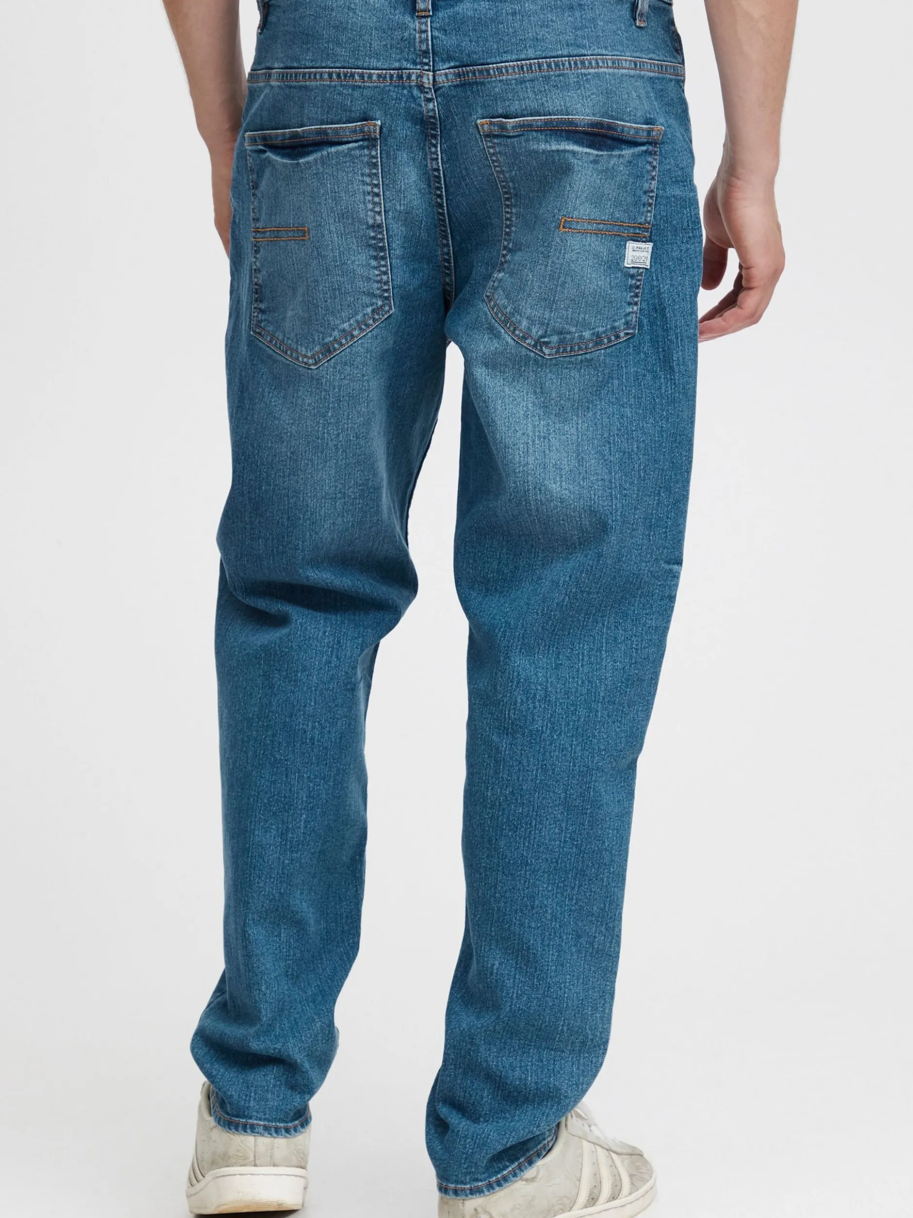 11 Project Herren 5-Pocket-Jeans - PRMads in medium stone
