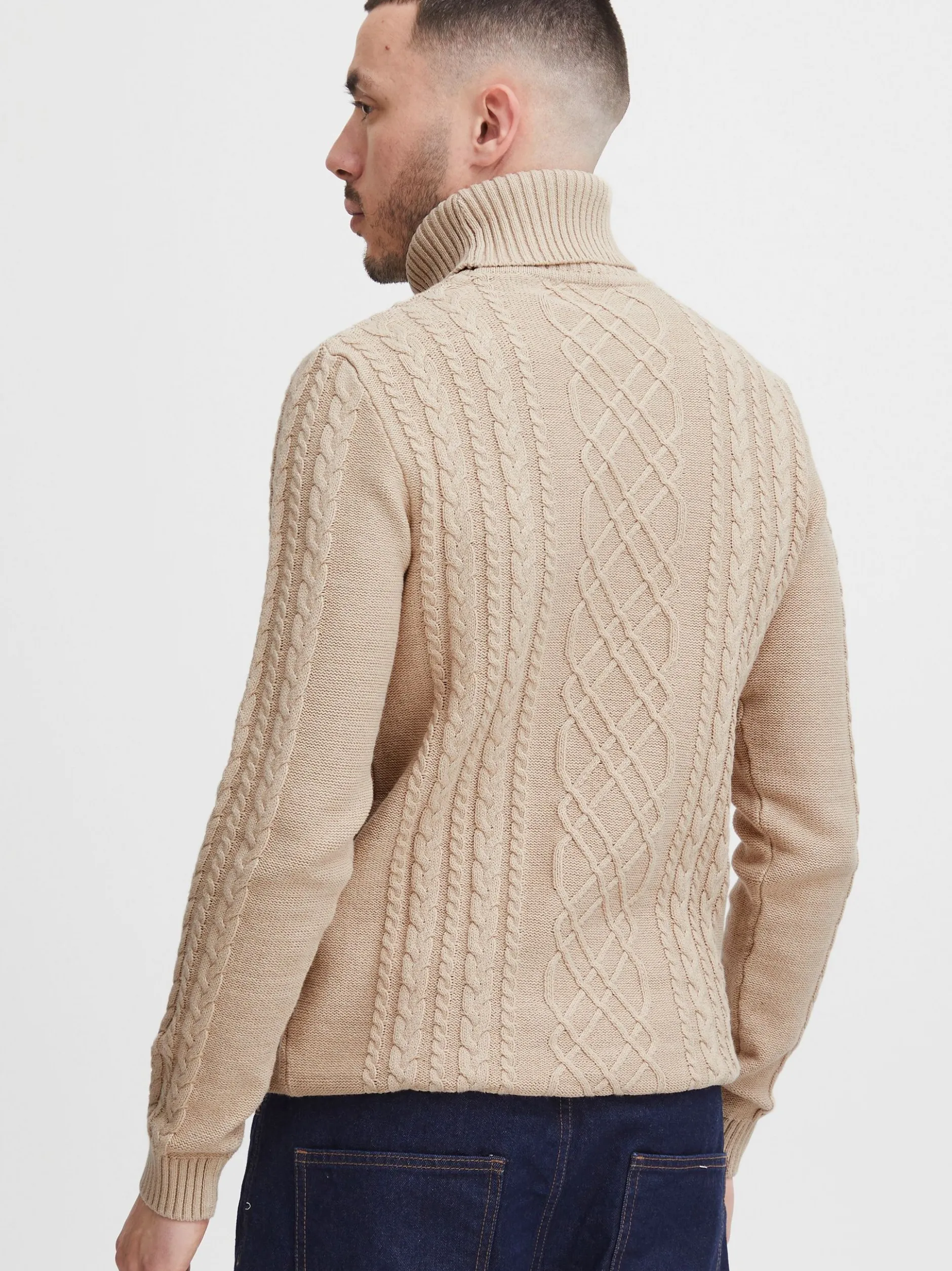 11 Project Herren Rollkragenpullover - PRJamelio in beige