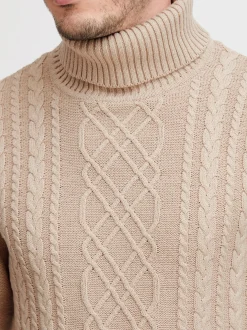 11 Project Herren Rollkragenpullover - PRJamelio in beige
