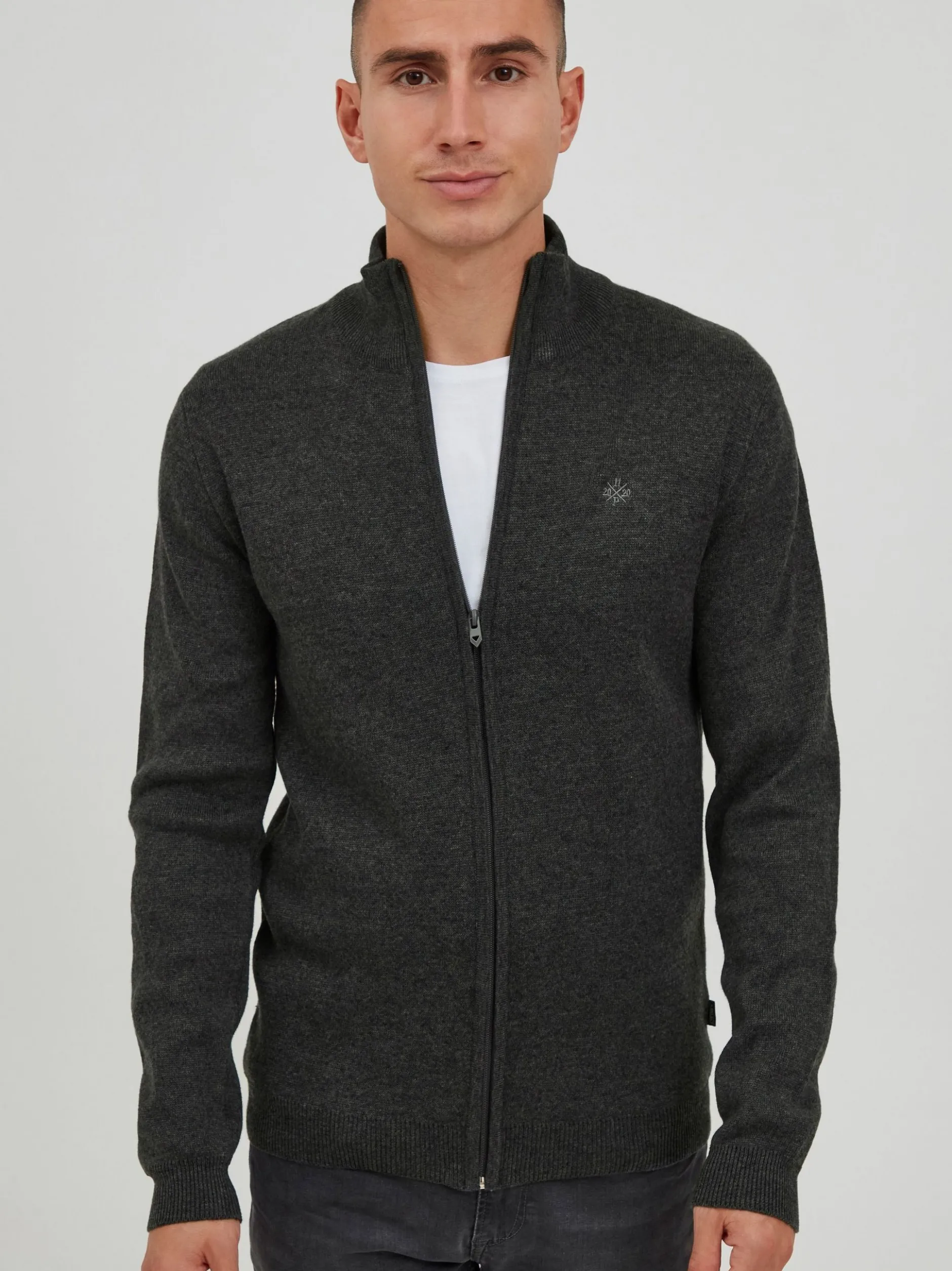 11 Project Herren Strickjacke - PRSandor in grau