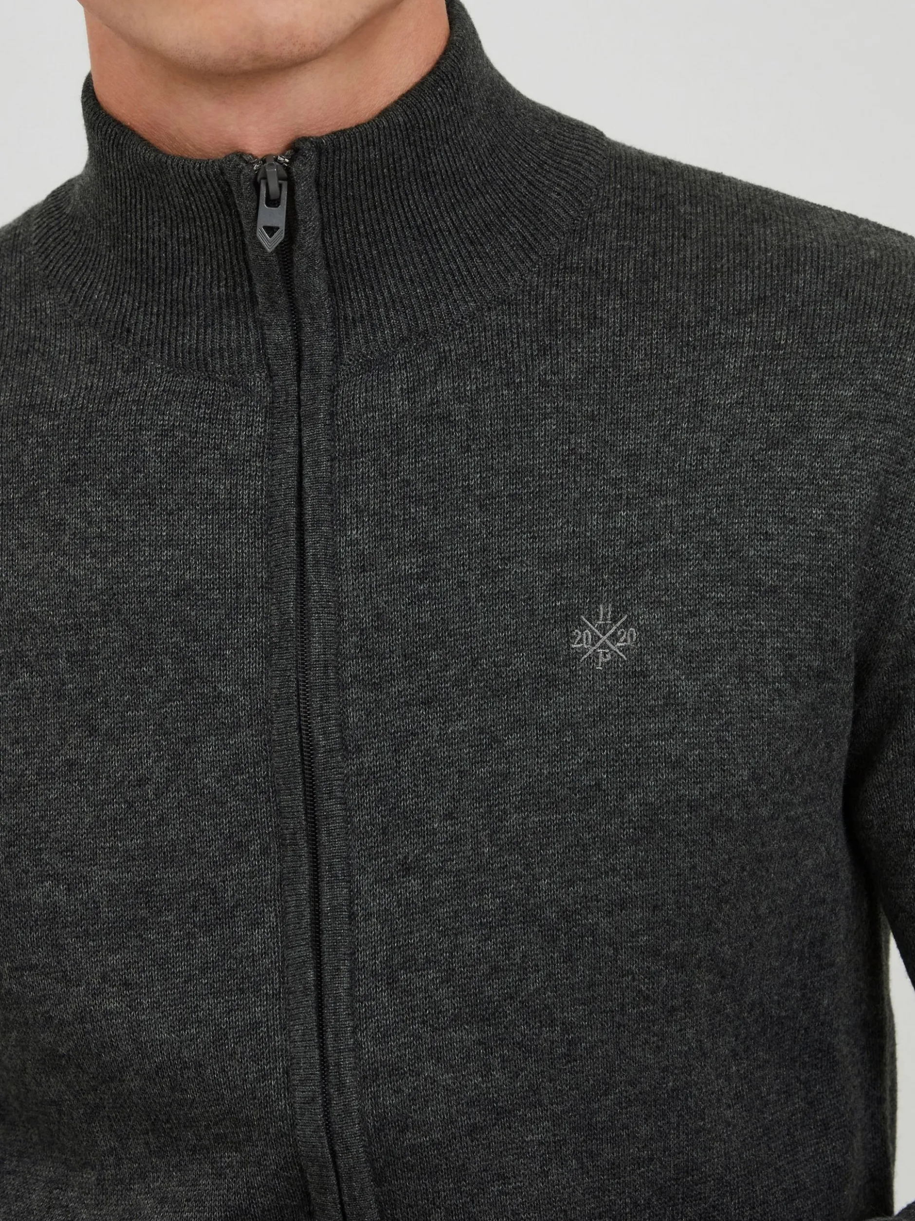 11 Project Herren Strickjacke - PRSandor in grau