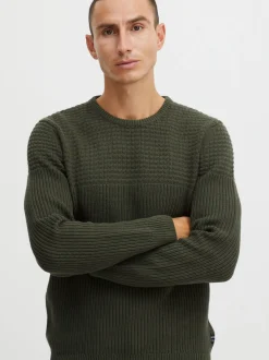 11 Project Herren Strickpullover - PRAdamus in grün