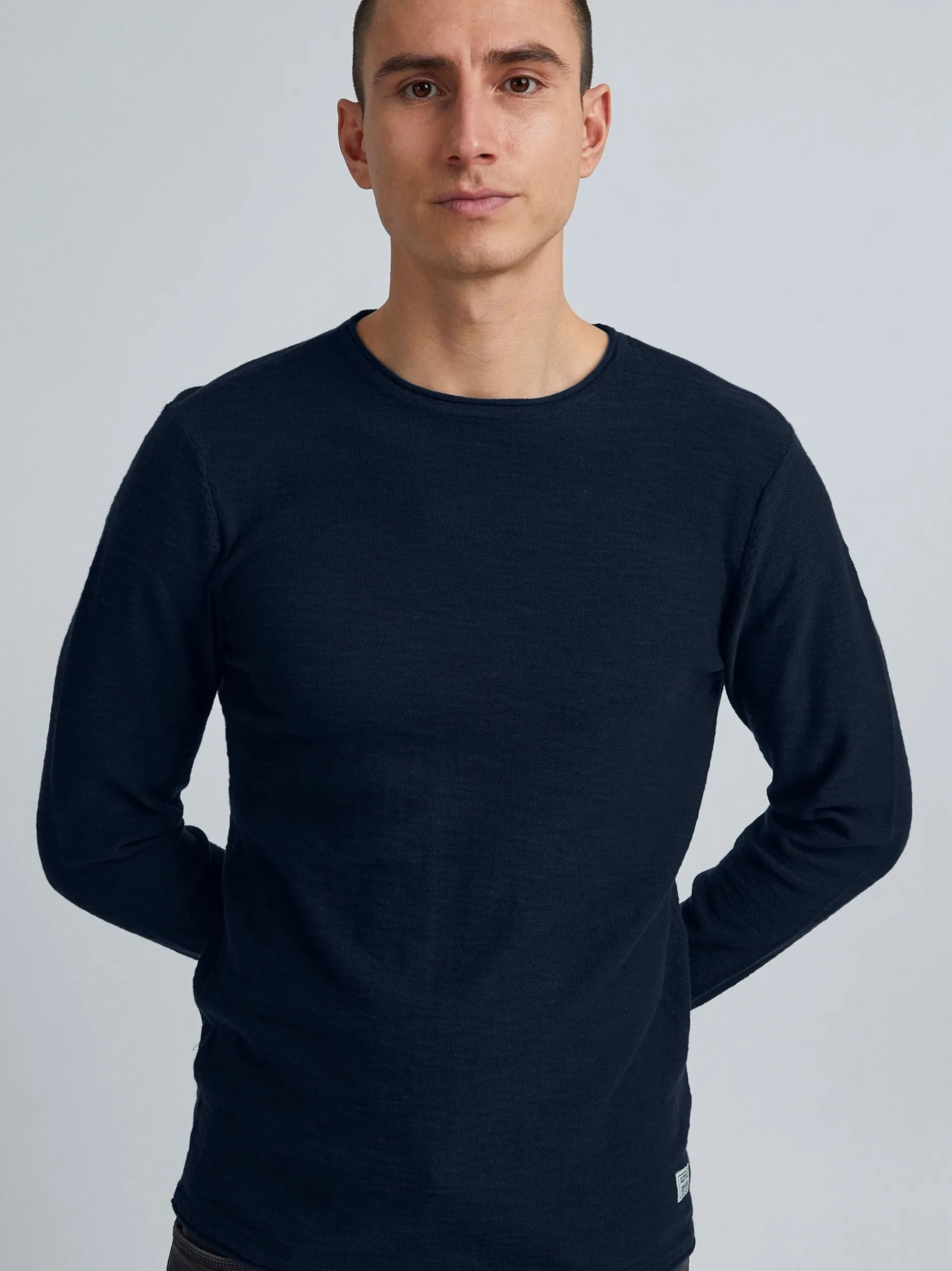 11 Project Herren Strickpullover - PRFriko in blau