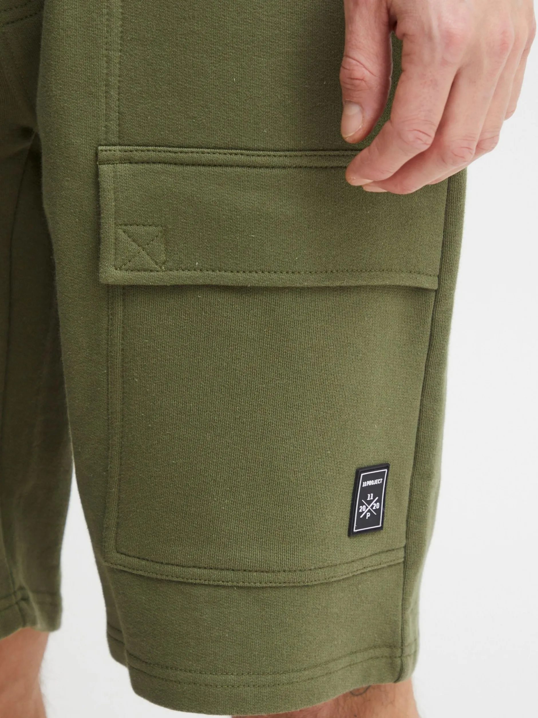 11 Project Herren Sweatshorts - PRKarlsen in grün