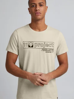 11 Project Herren T-Shirt - PRMattis in beige