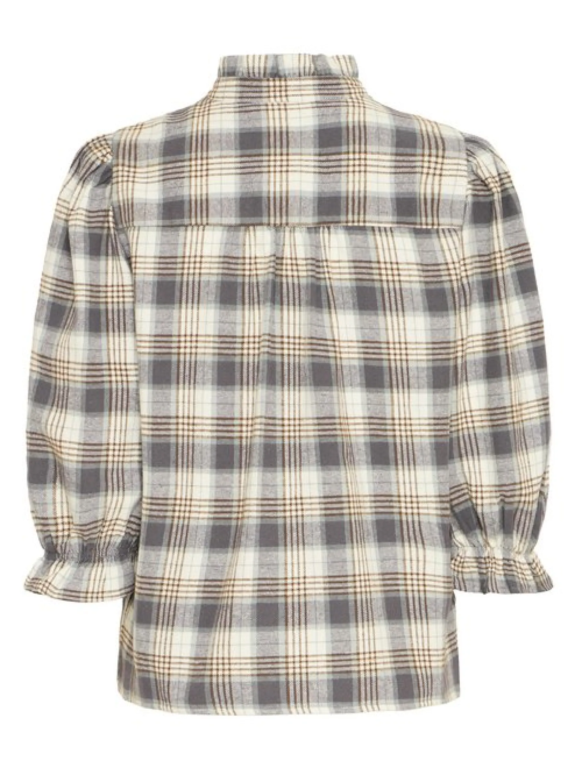 PULZ Jeans Damen Bluse PZEVIE in beige