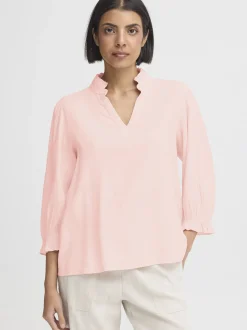 PULZ Jeans Damen Bluse PZLUCA in rosa