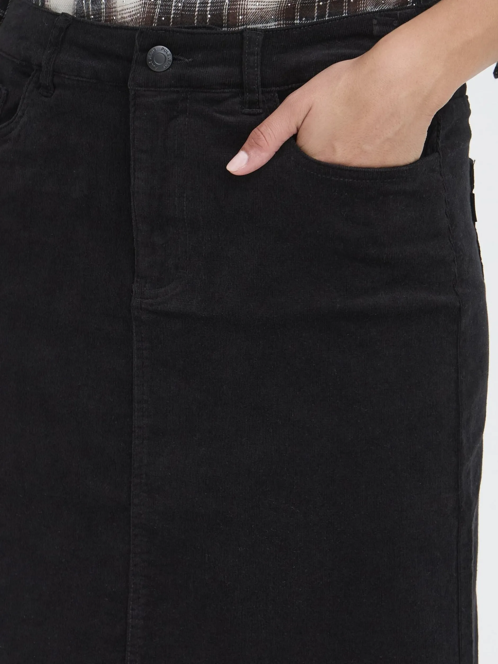PULZ Jeans Damen Casual PZSALLY Hohe Taille in schwarz