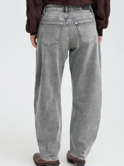 PULZ Jeans Damen Jeans PZANNI in grau denim