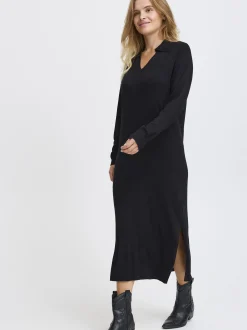 PULZ Jeans Damen Kleid PZSARA in schwarz