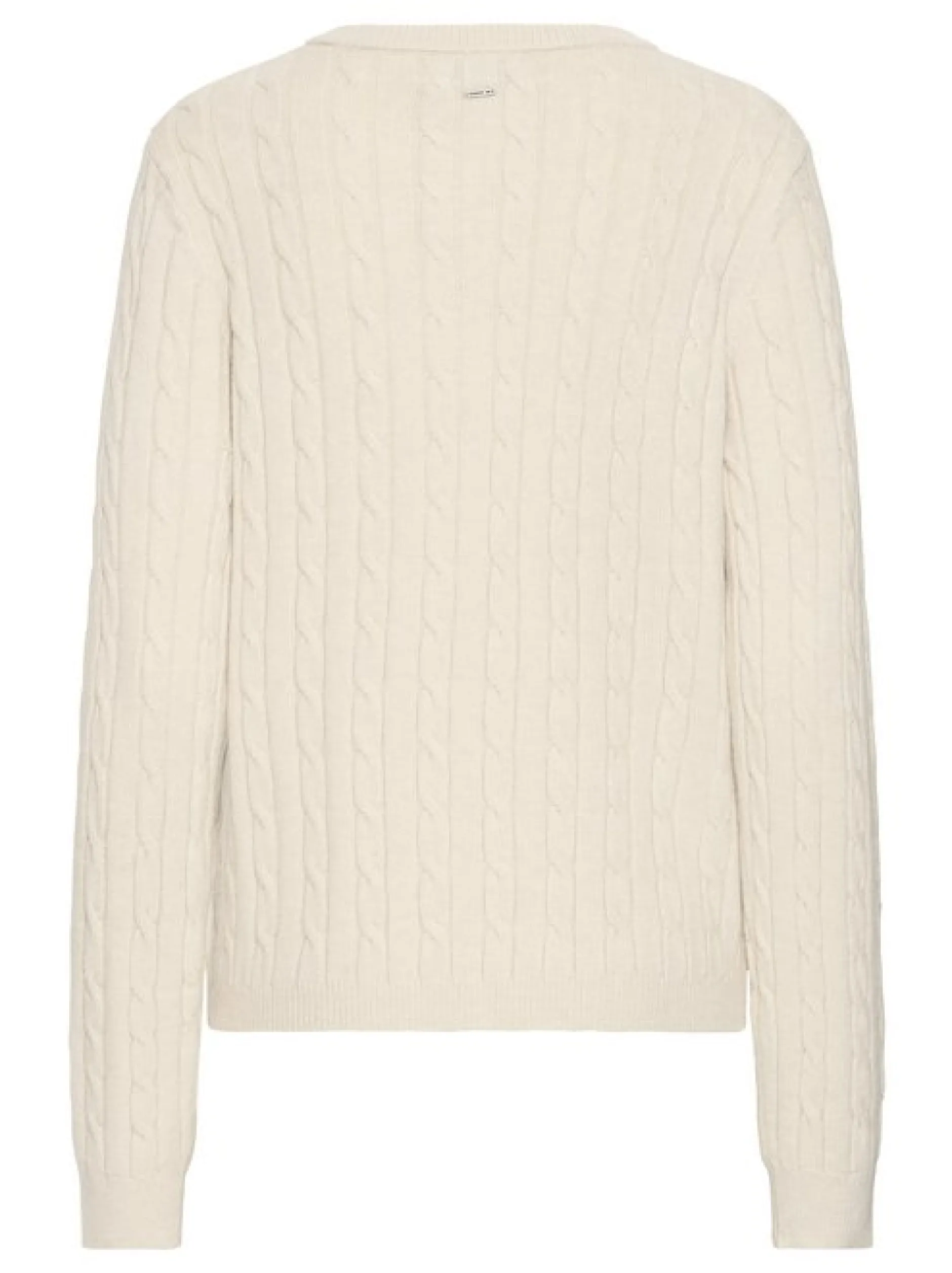 PULZ Jeans Damen Strickjacke PZSTEFFI in beige