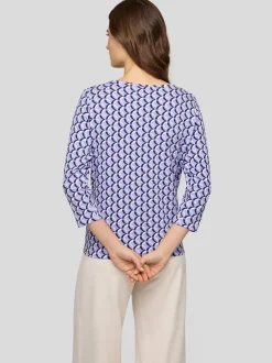 RABE Damen Langarmshirt in lila mehrfarbig
