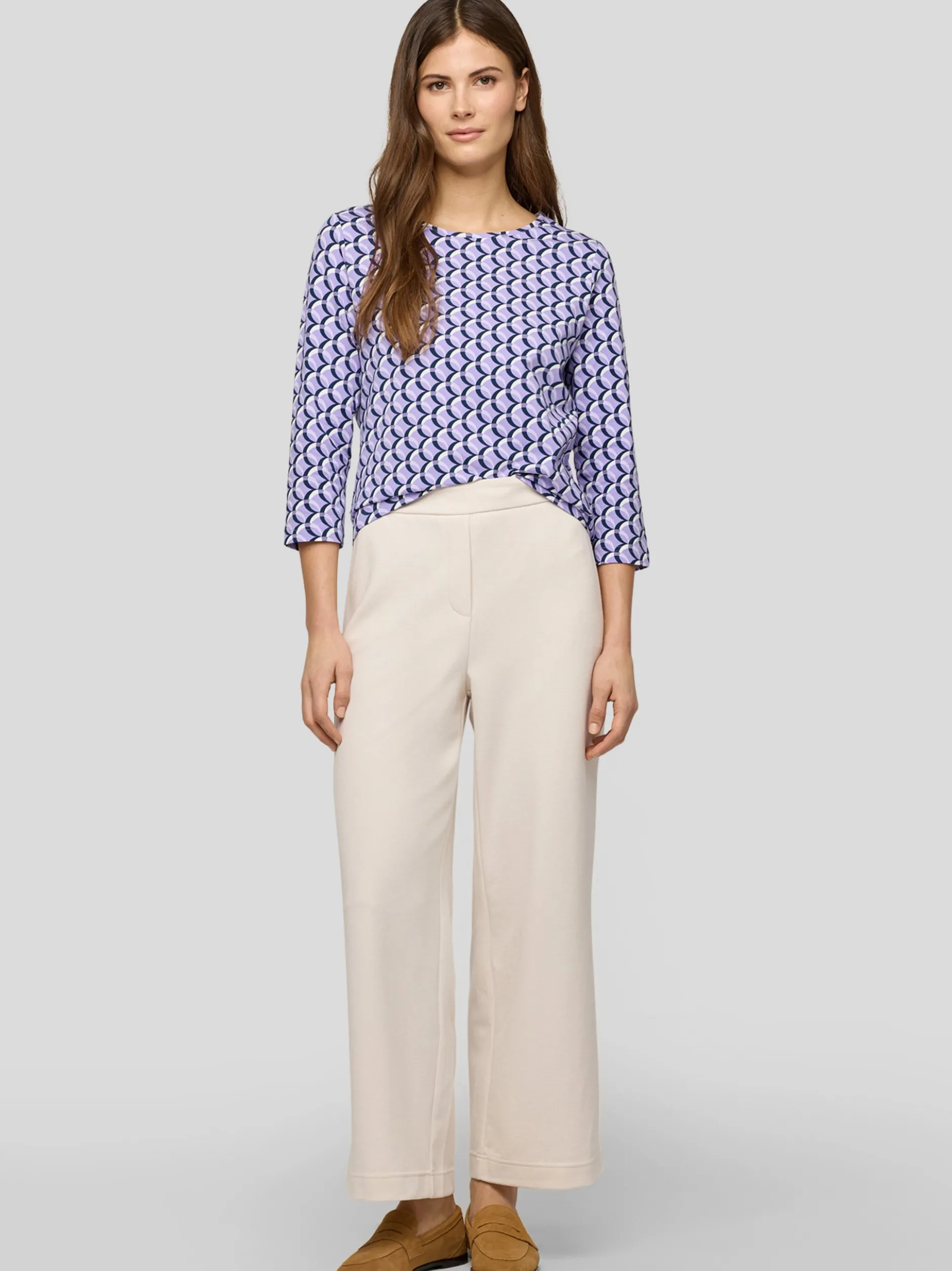 RABE Damen Langarmshirt in lila mehrfarbig