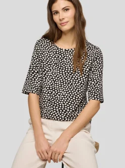 RABE Damen Langarmshirt in schwarz weiß