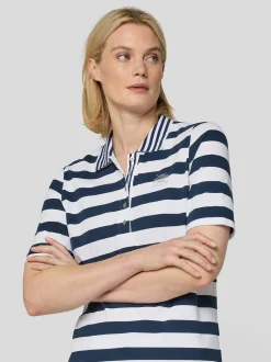 RABE Damen Poloshirt in blau weiß