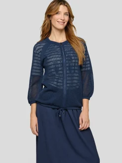 RABE Damen Strickjacke in blau