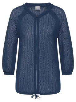 RABE Damen Strickjacke in blau