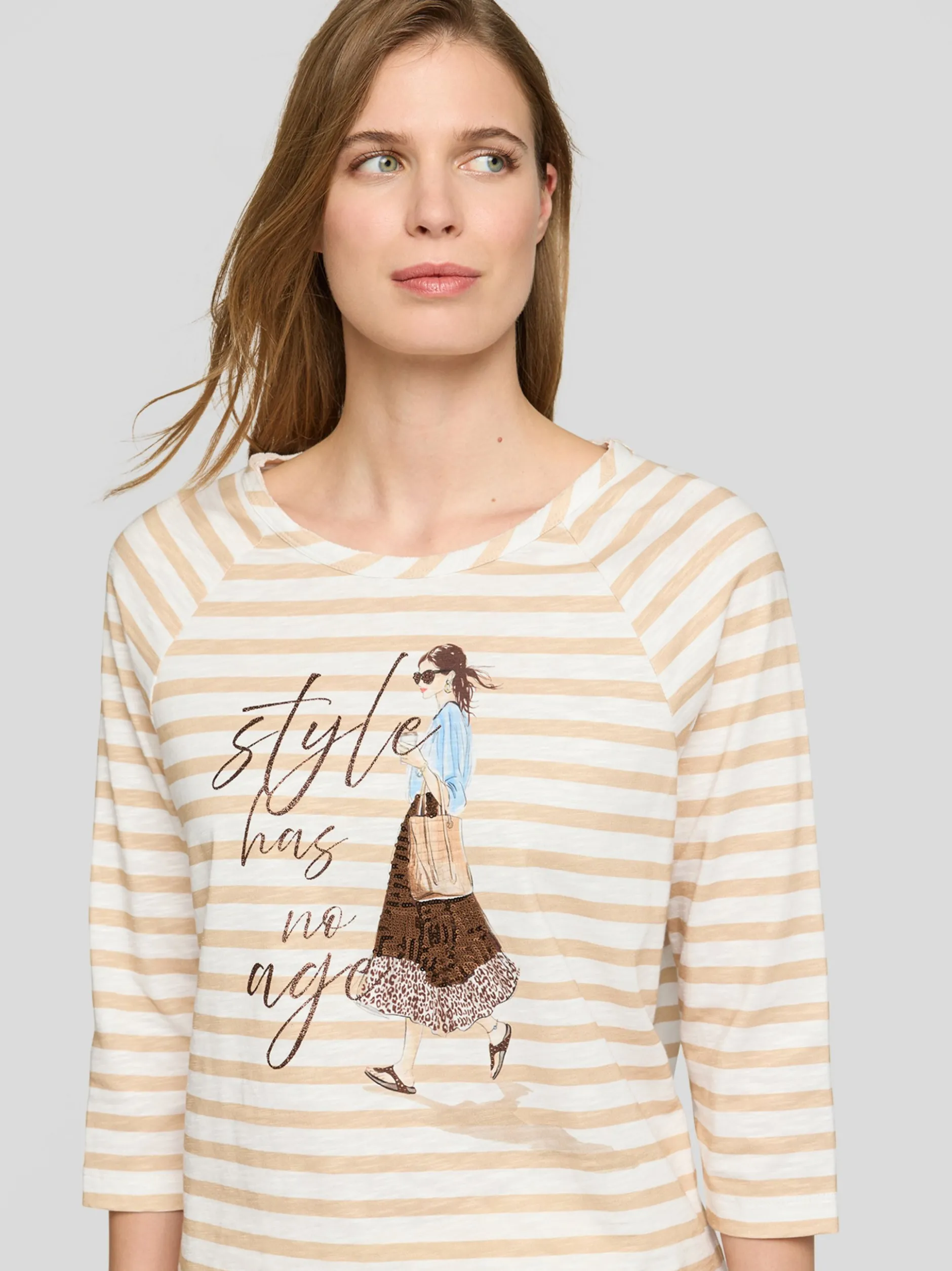 RABE Damen T-Shirt in beige