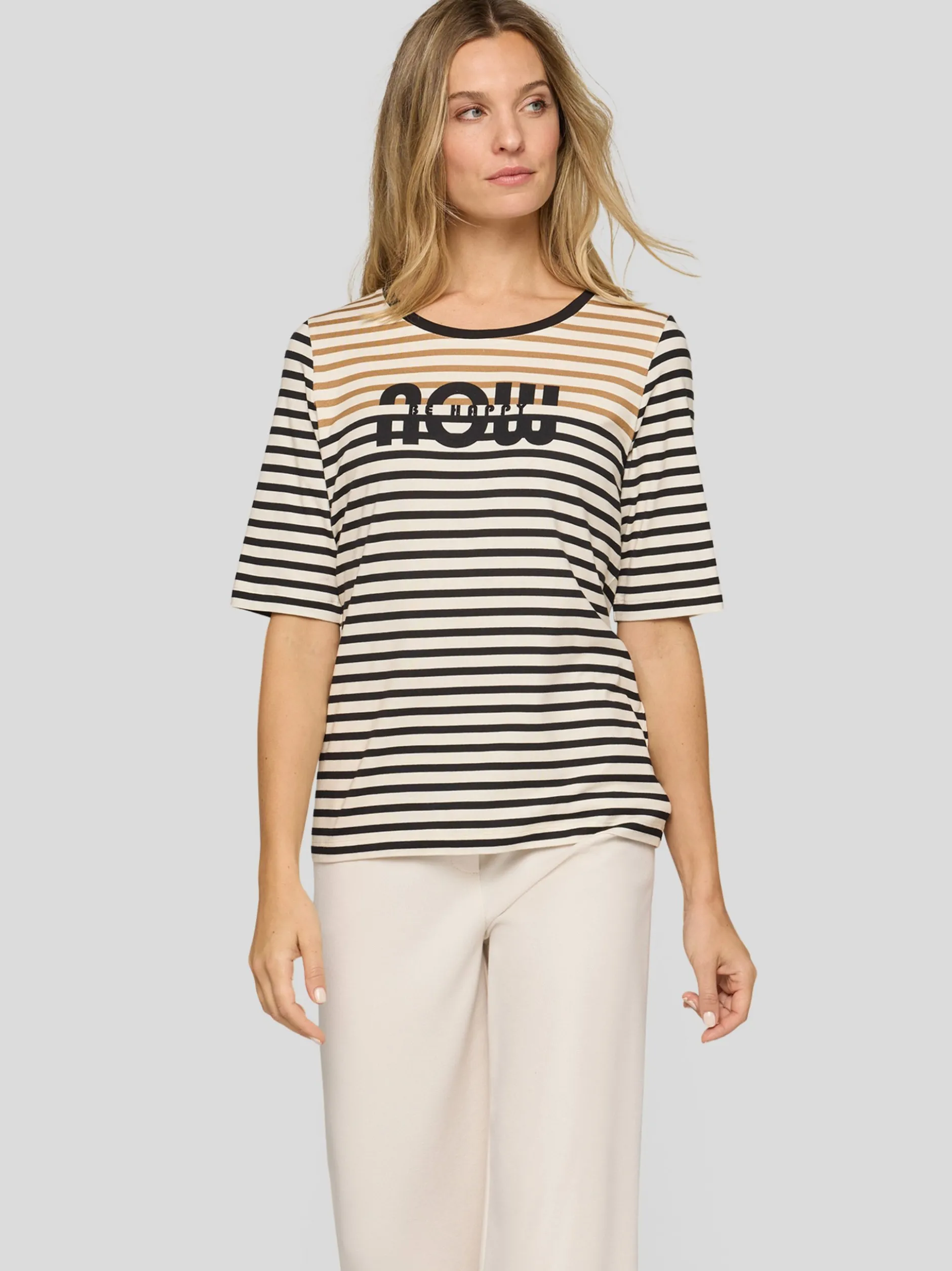 RABE Damen T-Shirt in weiß schwarz