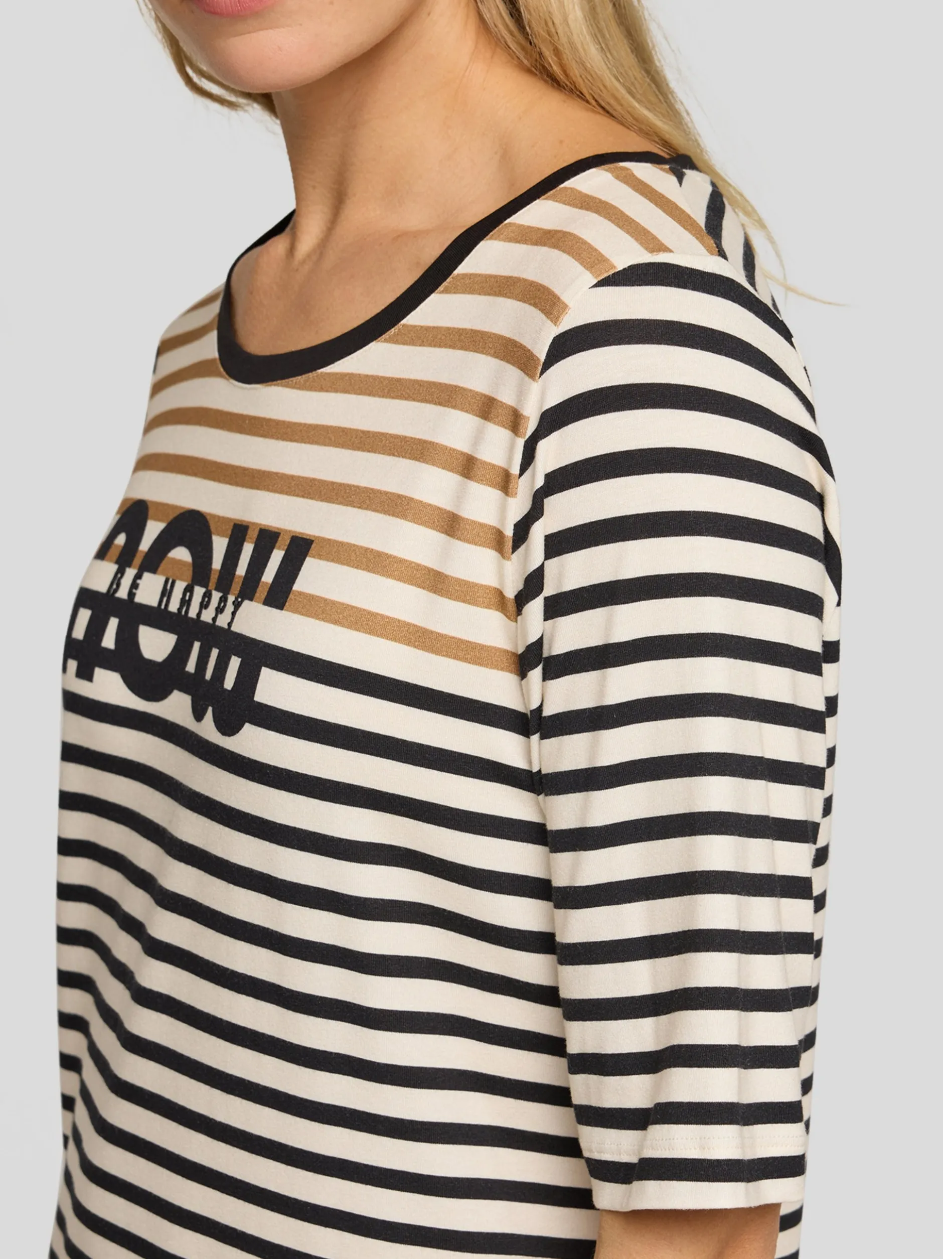 RABE Damen T-Shirt in weiß schwarz