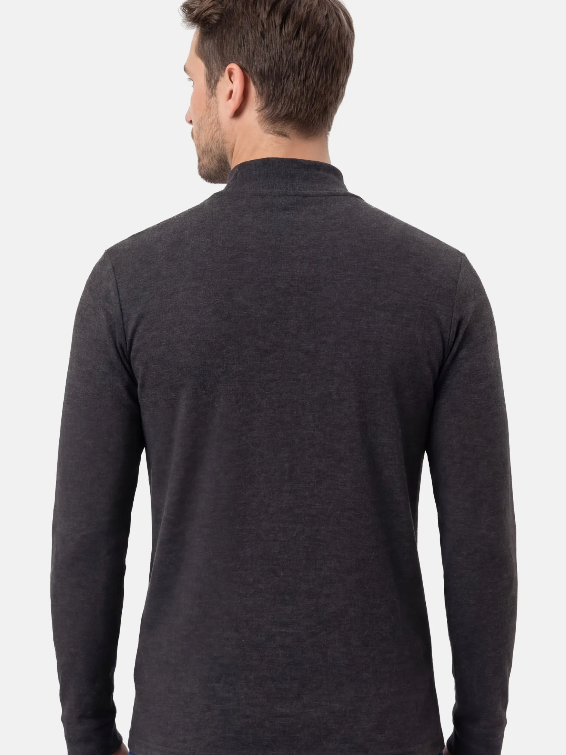 Ragman Herren Langarmshirt im 3er-Pack in grau