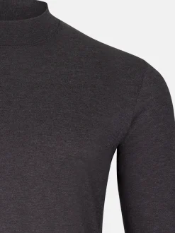 Ragman Herren Langarmshirt im 3er-Pack in grau