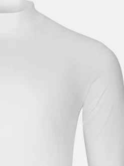 Ragman Herren Langarmshirts im 2er-Pack in weiß