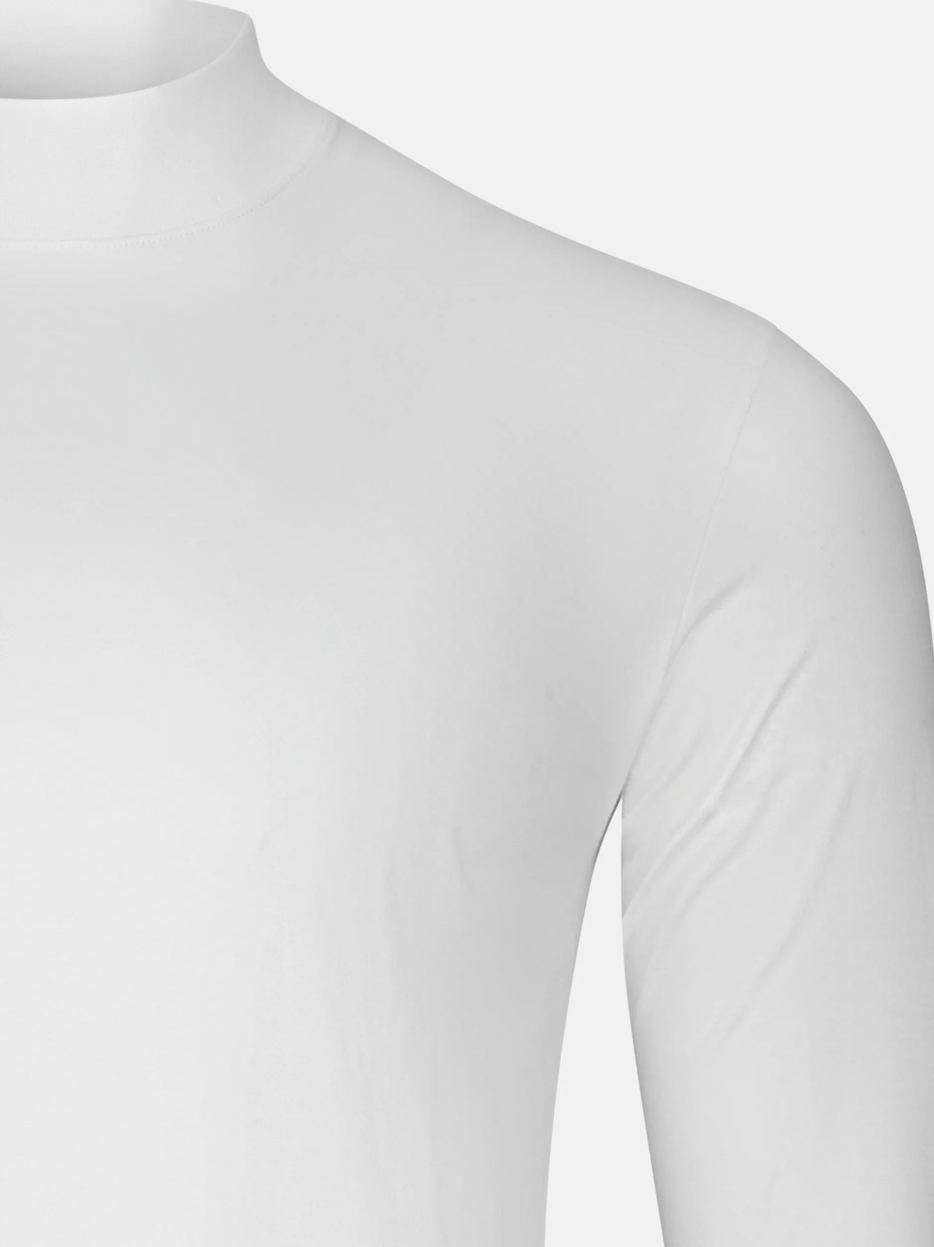 Ragman Herren Langarmshirts im 2er-Pack in weiß
