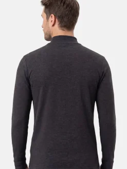Ragman Herren Langarmshirts im 2er-Pack in grau