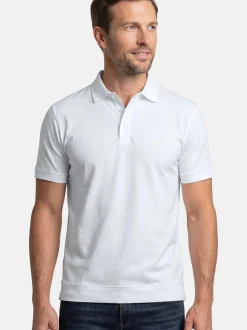 Ragman Herren Poloshirt - Basic in weiß