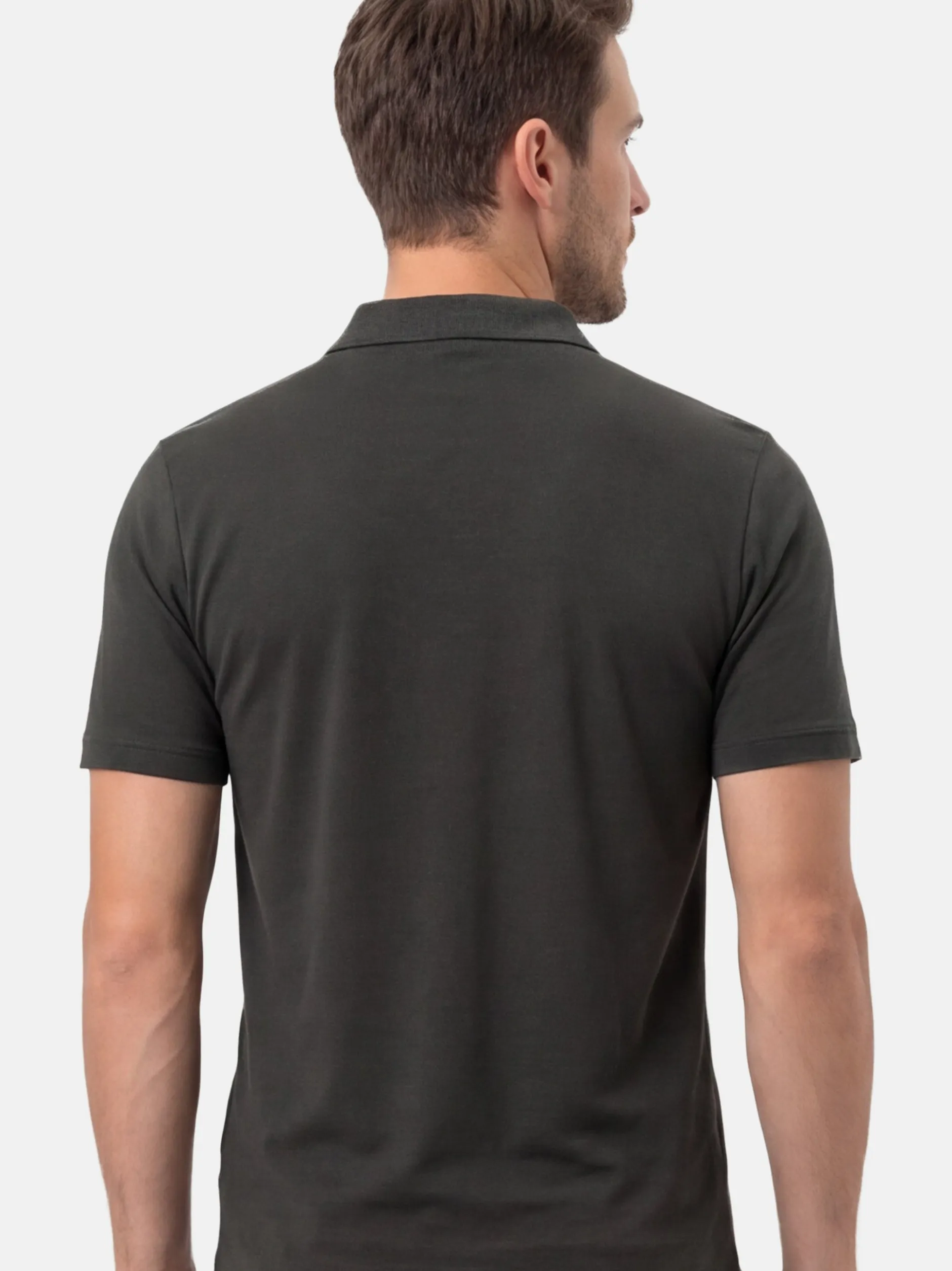 Ragman Herren Poloshirt im 2er-Pack in anthrazit