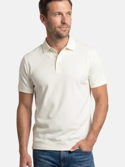 Ragman Herren Poloshirts im 2er-Pack in ecru