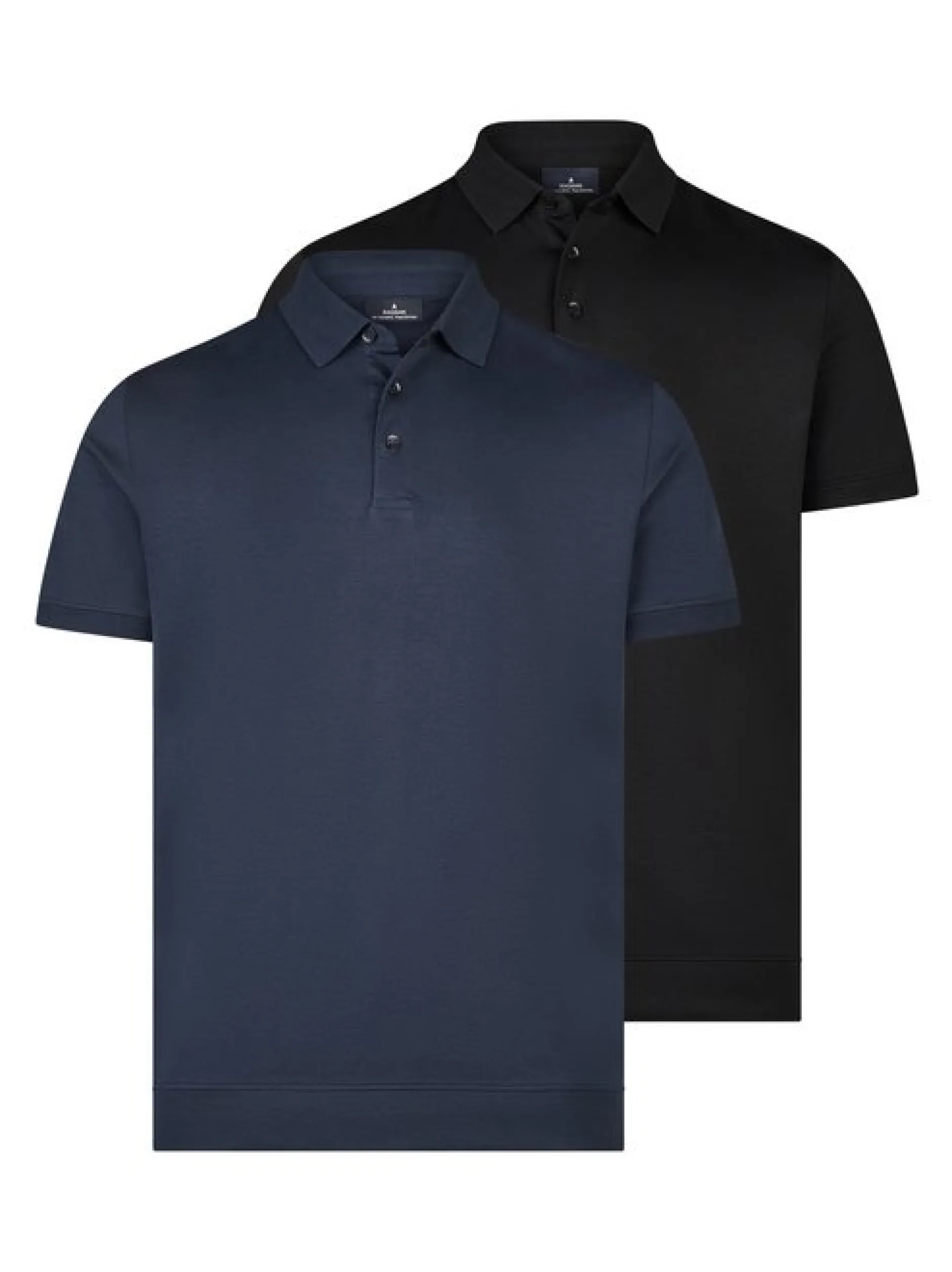 Ragman Herren Poloshirts im 2er-Pack in mehrfarbig
