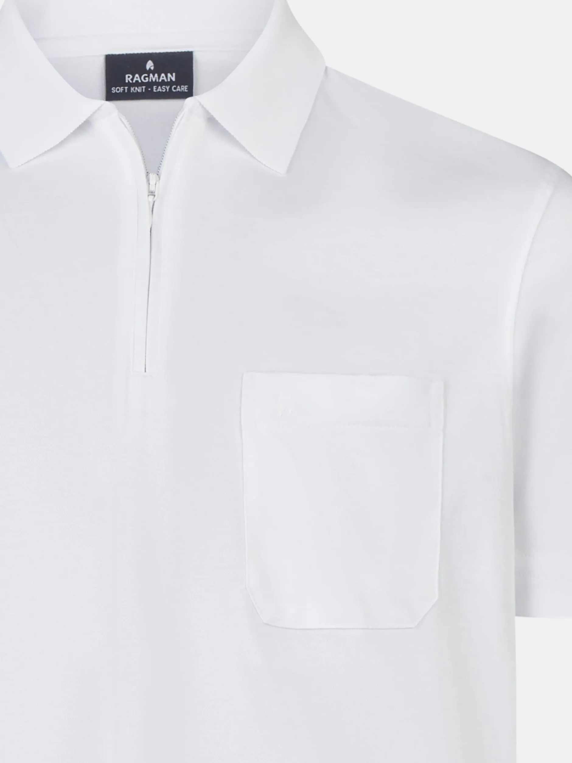 Ragman Herren Poloshirts im 2er-Pack in weiß
