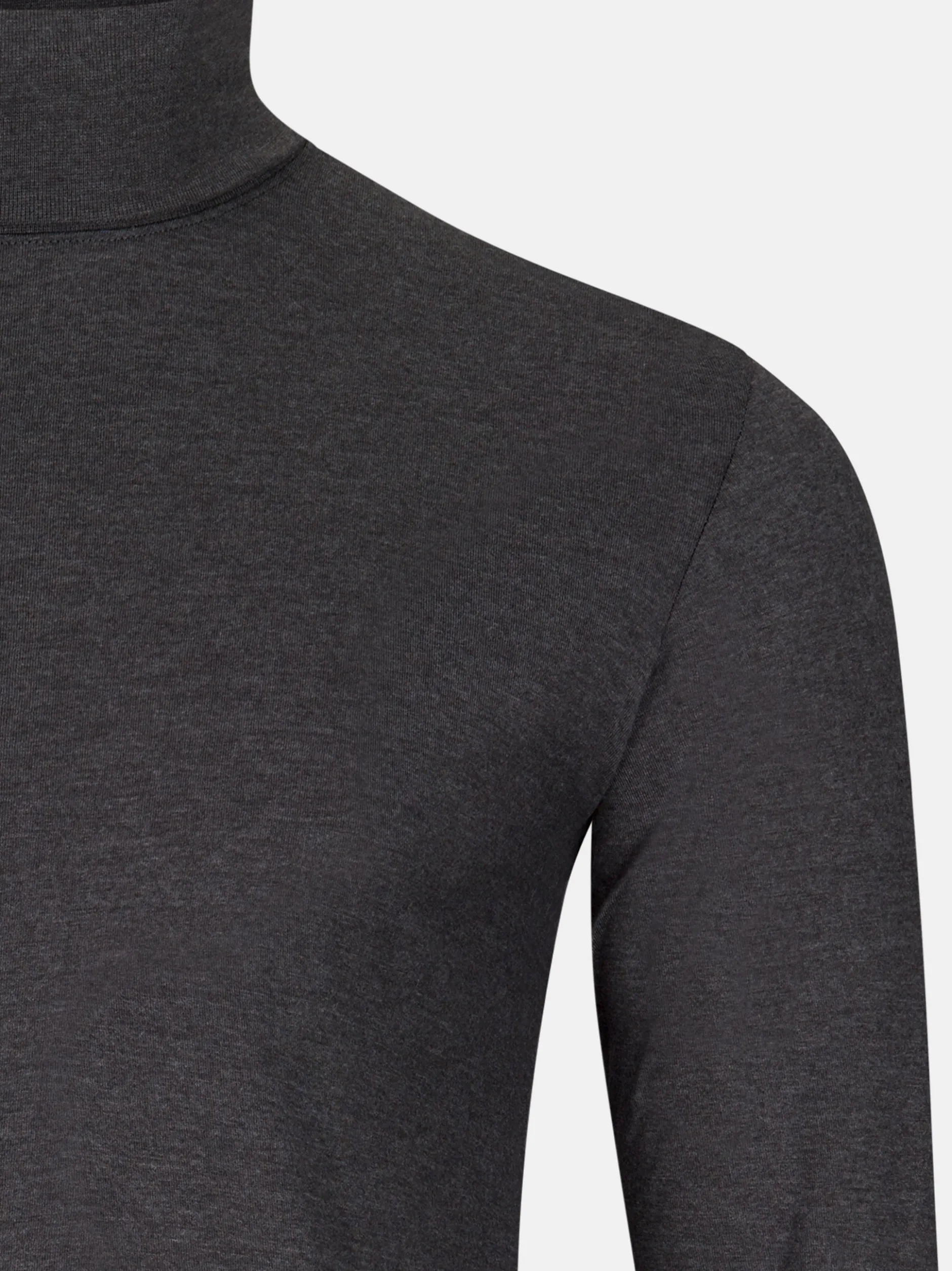 Ragman Herren Rollkragenshirts im 2er-Pack in grau