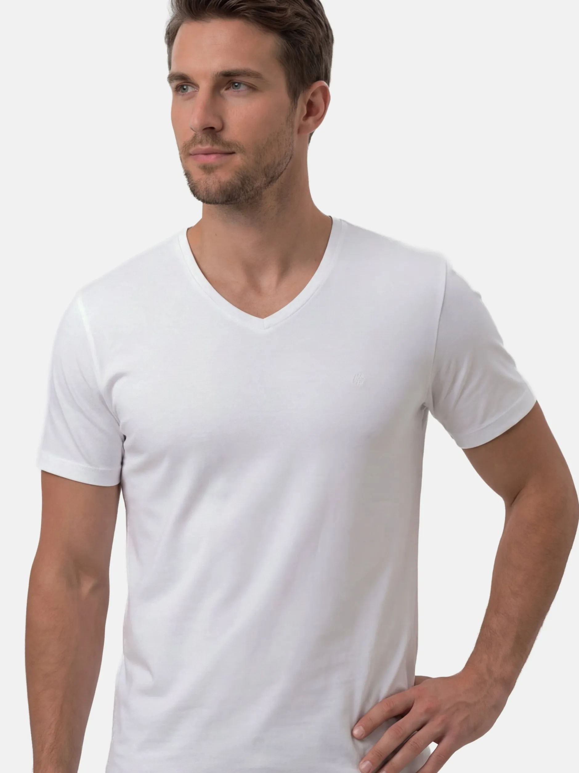 Ragman Herren Unterhemden im 6er-Pack in hellblau