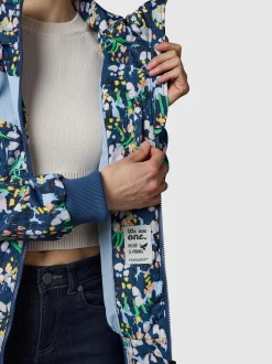 Ragwear Damen Übergangsjacke - Nuggie Block Flower in marine