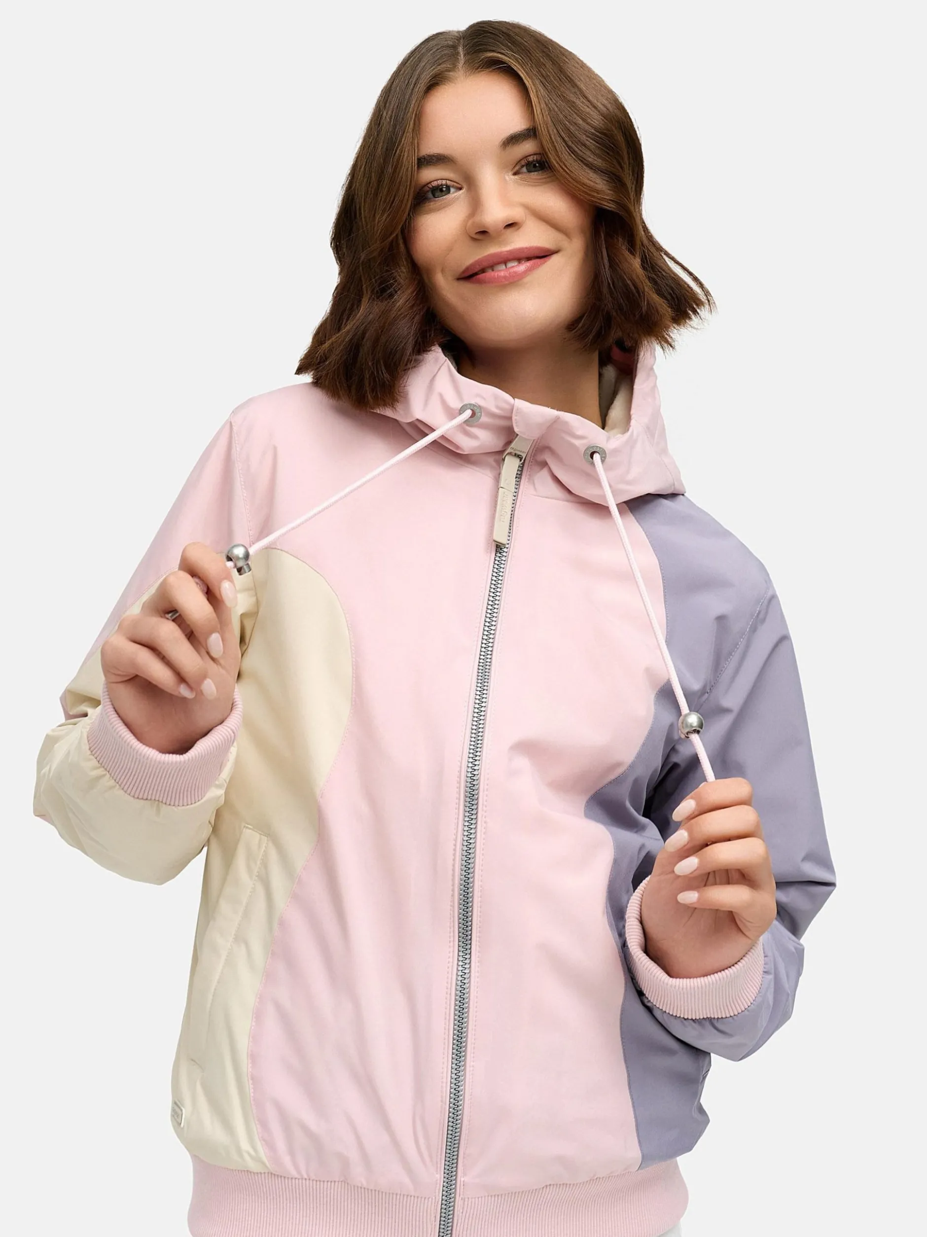 Ragwear Damen Bomberjacke - Oggie Block Warm YOUMODO in rosa