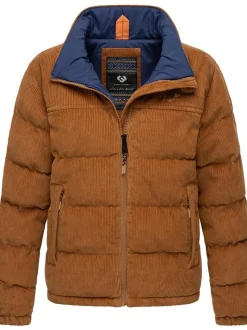 Ragwear Damen Cordjacke - Uxia in braun