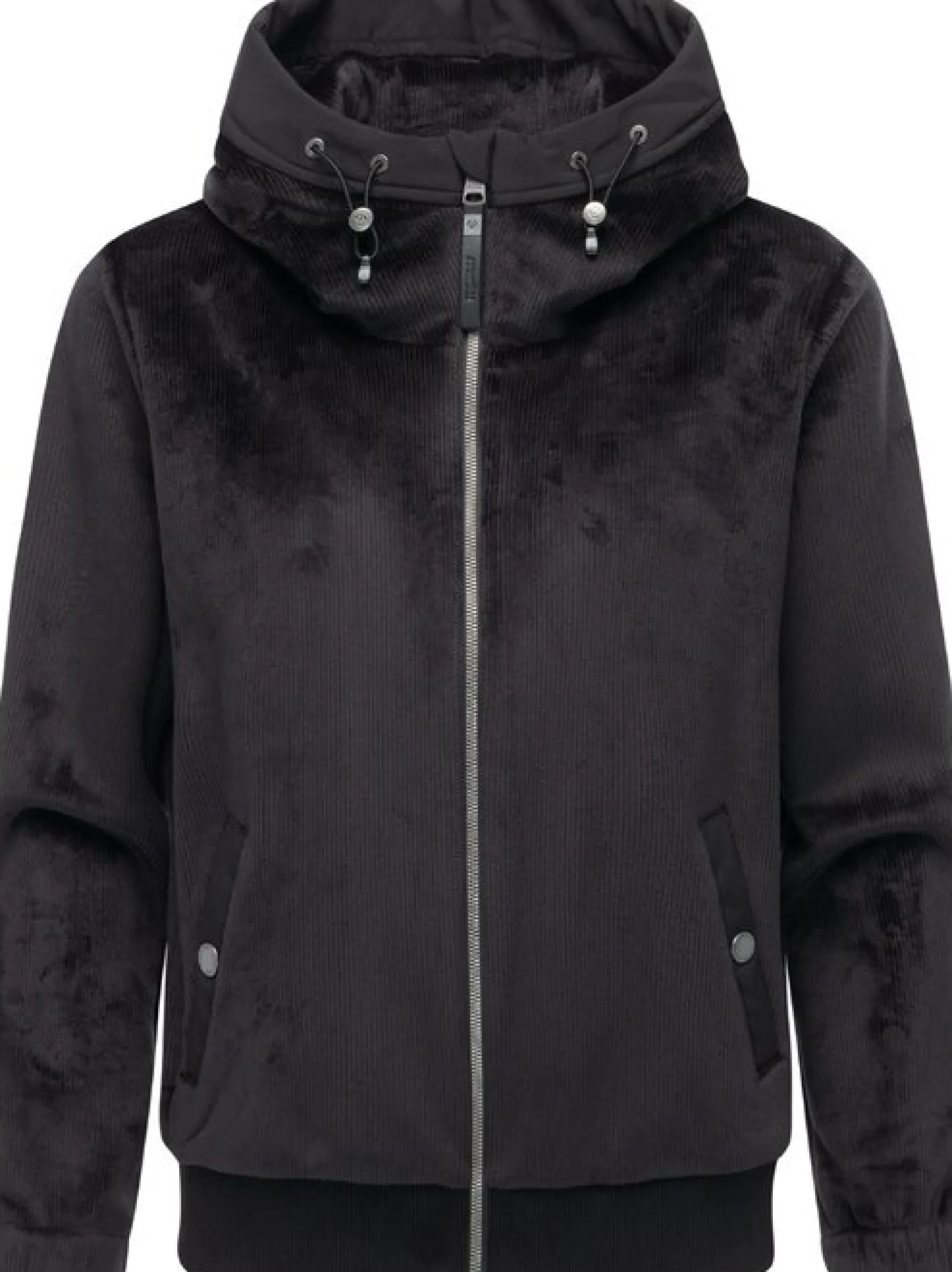 Ragwear Damen Fleecejacke - Cousy Short Bonded in schwarz