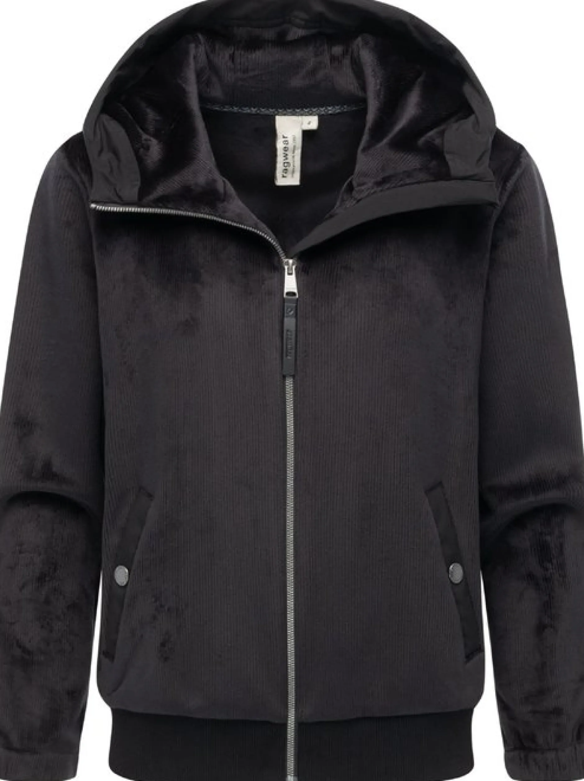 Ragwear Damen Fleecejacke - Cousy Short Bonded in schwarz