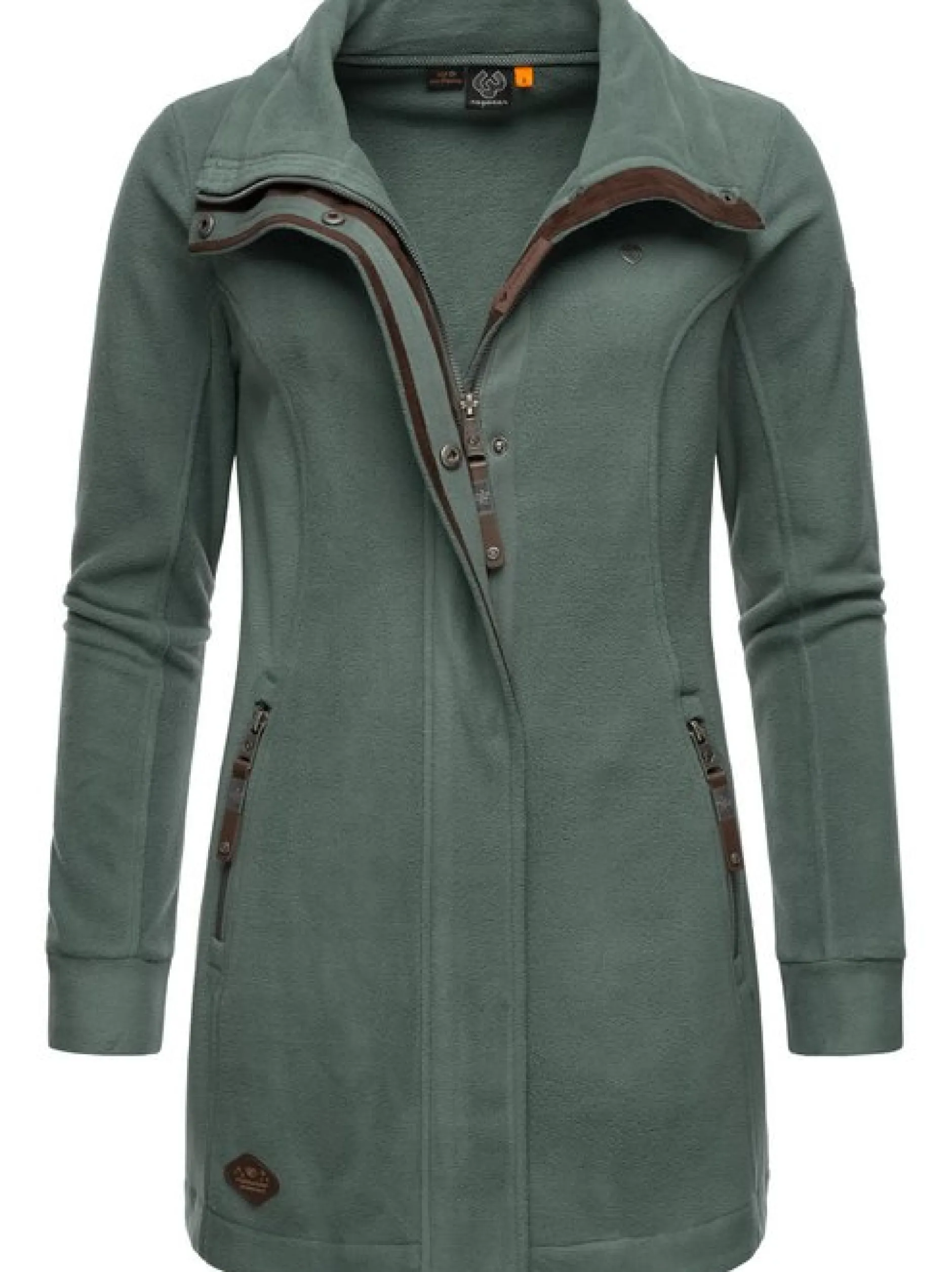 Ragwear Damen Fleecejacke - Letrice Fleece in grün