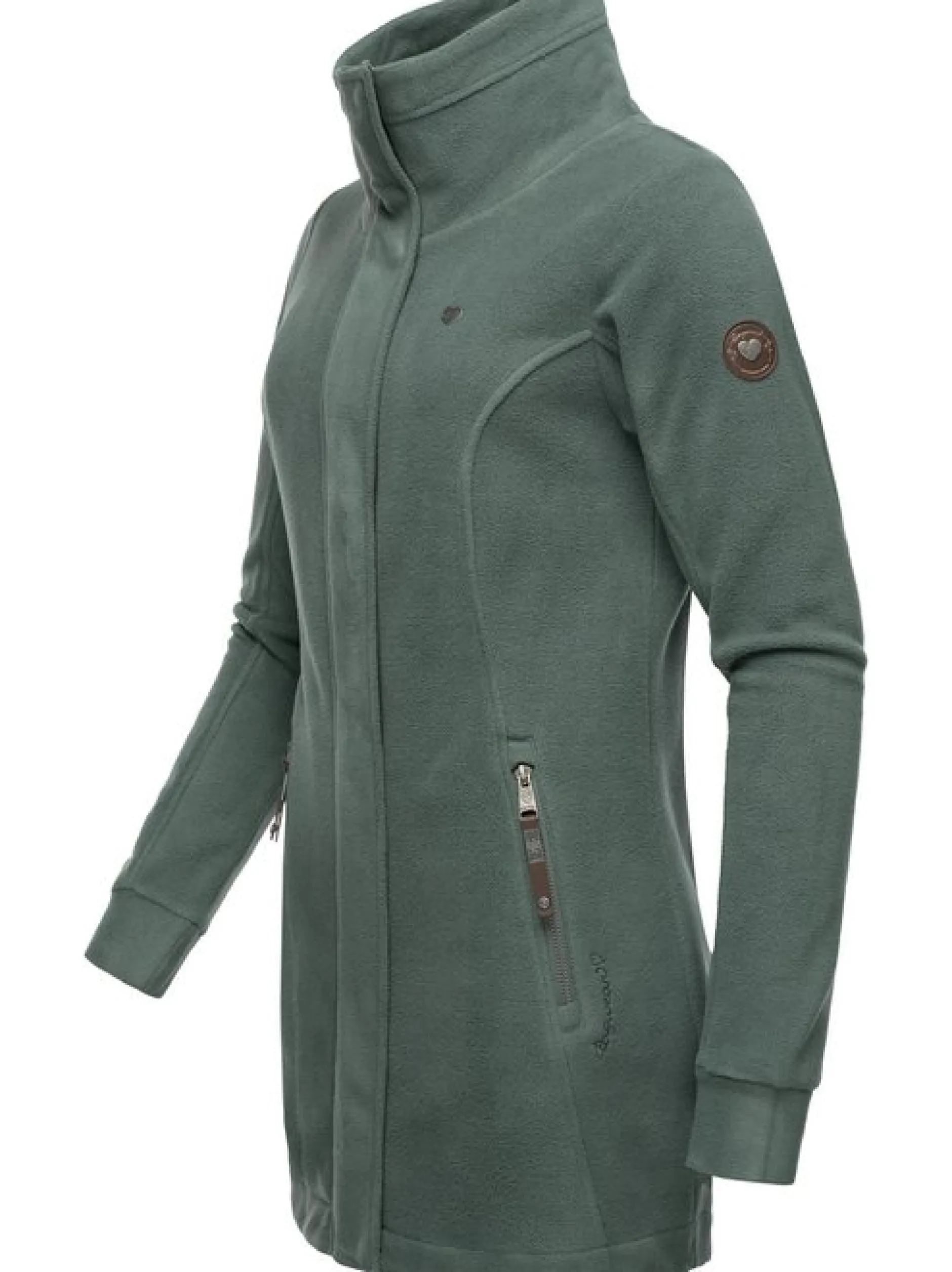 Ragwear Damen Fleecejacke - Letrice Fleece in grün
