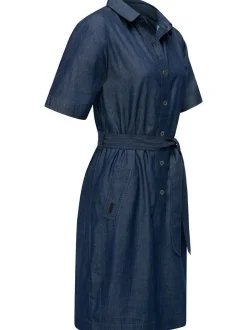 Ragwear Damen Jeanskleid - Rozyna Denim in blau