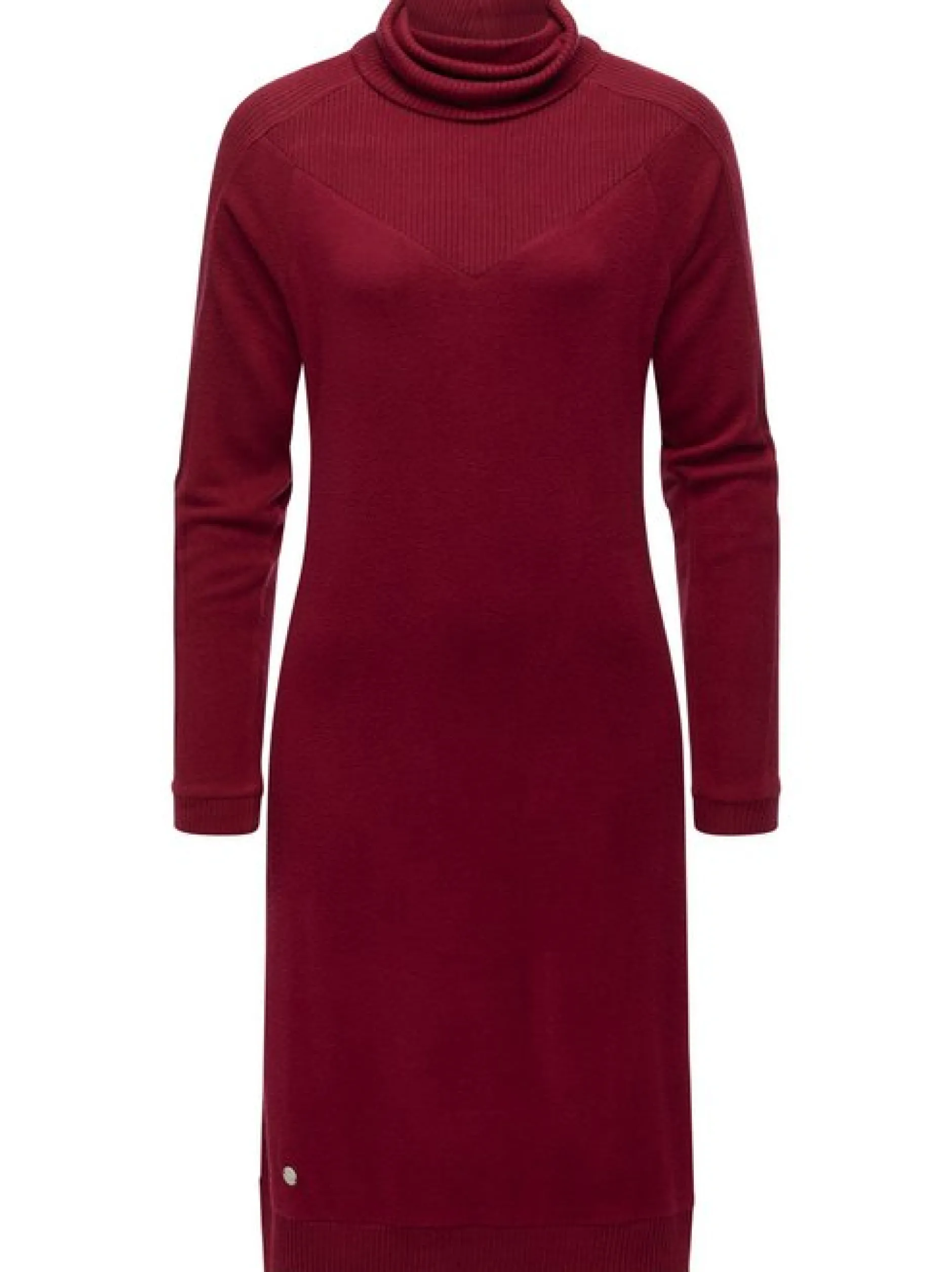 Ragwear Damen Jerseykleid - Peona in bordeaux