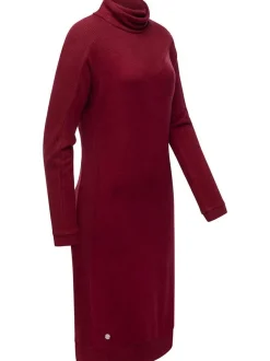 Ragwear Damen Jerseykleid - Peona in bordeaux