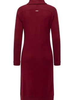 Ragwear Damen Jerseykleid - Peona in bordeaux