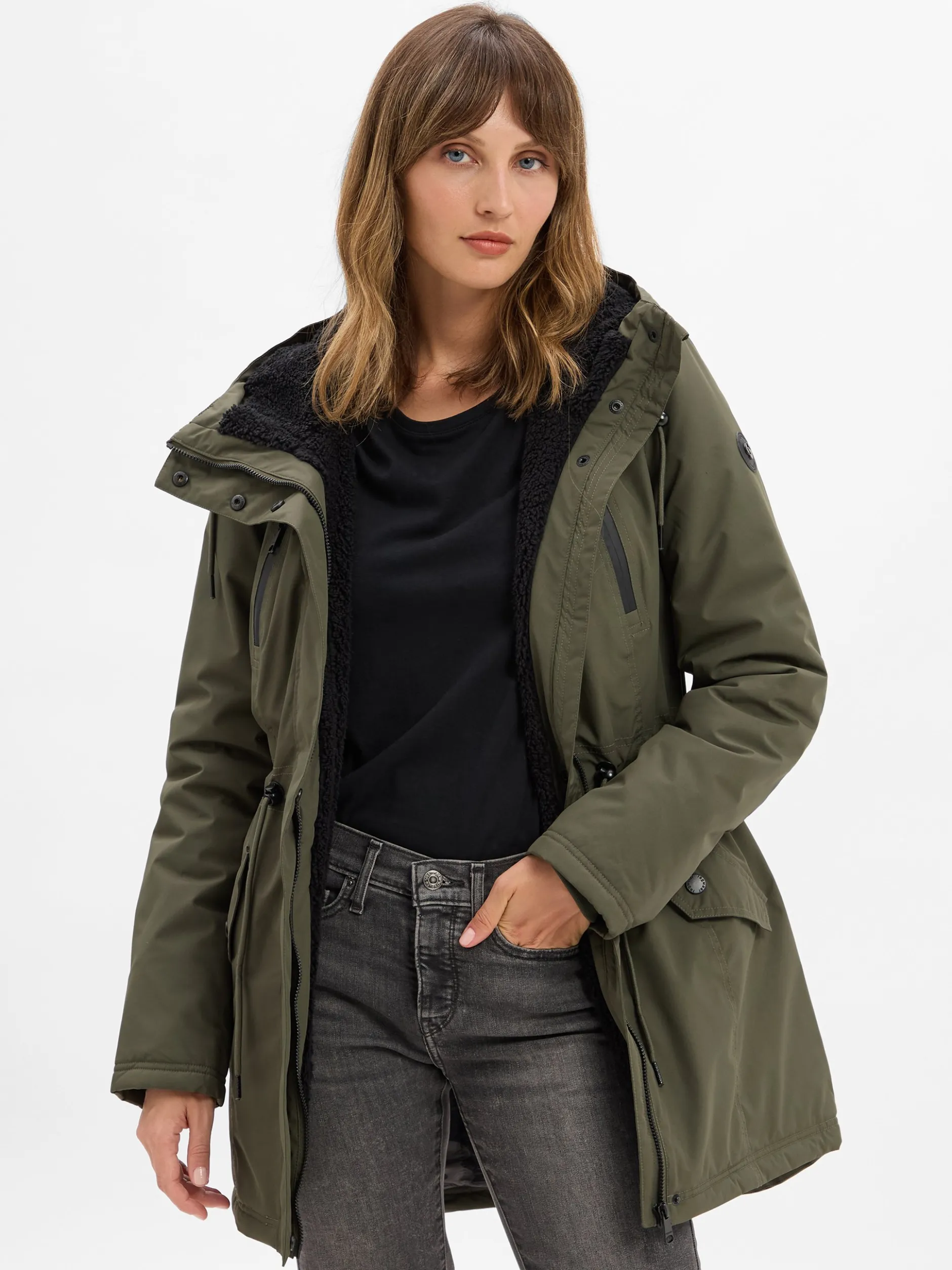Ragwear Damen Parka - Elsien in oliv