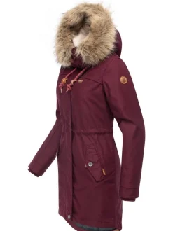Ragwear Damen Parka - Tawny in bordeaux